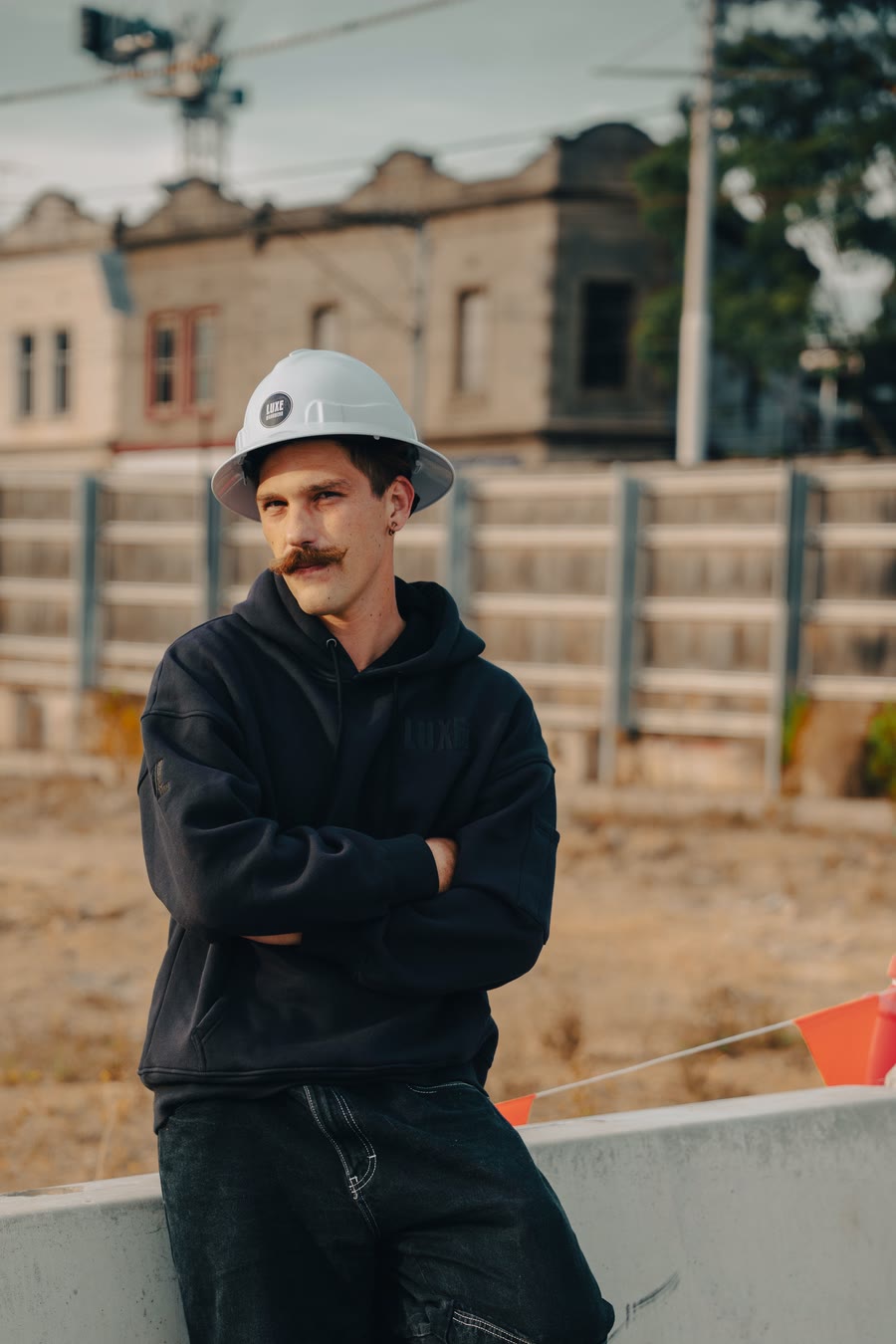 LUXE Workwear worn on site